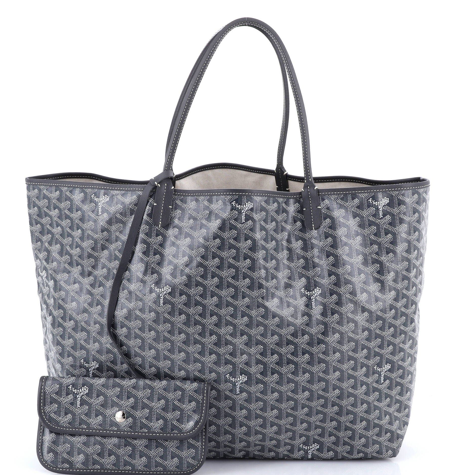 Pre-Owned Goyard Saint Louis Tote Coated Canvas GM, Alternate, color, Gray