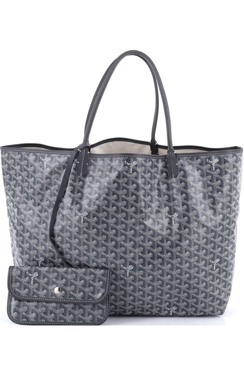 Pre-Owned Goyard Saint Louis Tote Coated Canvas GM, Alternate, color, Gray