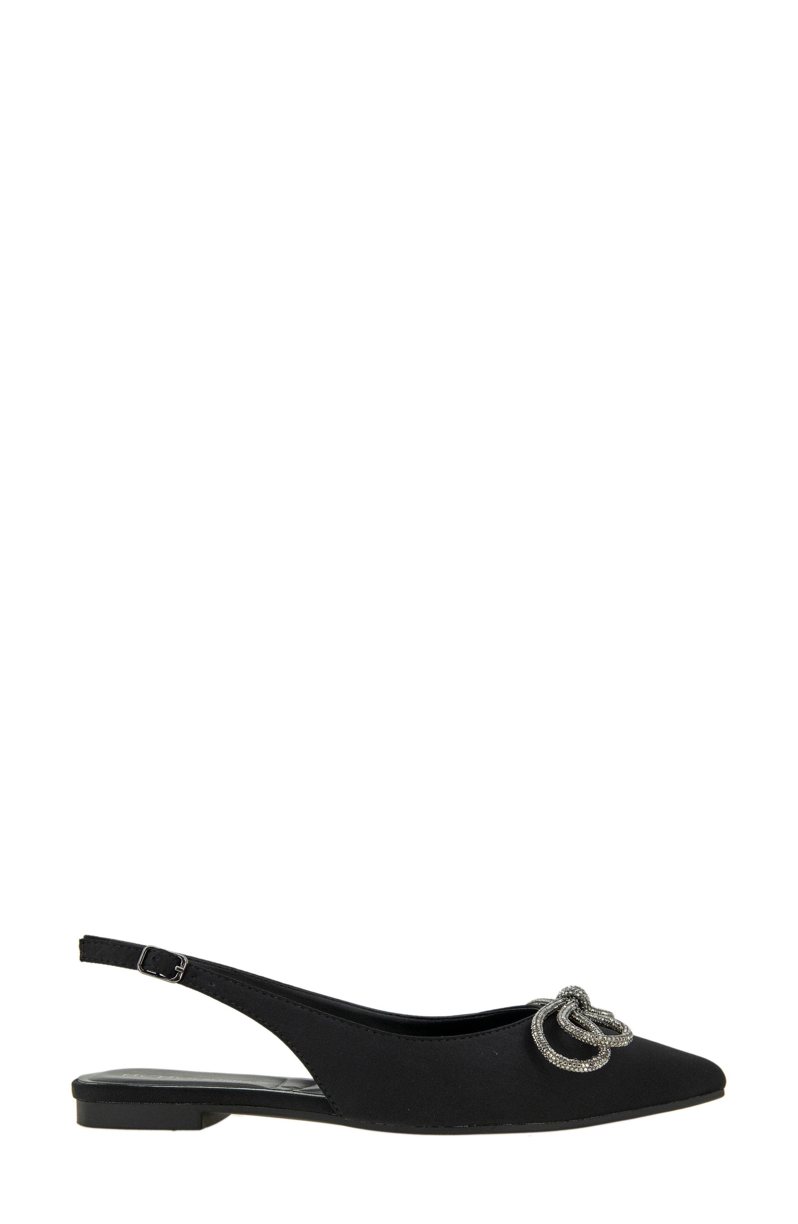 BCBGeneration Kristin Pointed Toe Slingback Mule, Alternate, color, Black Neoprene
