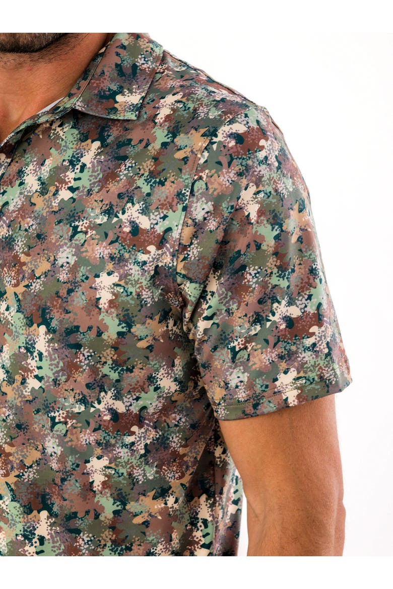 Knit Short Sleeve Performance Polo, Alternate, color, Classic Camo