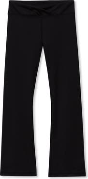 Lands' End Girls High Waisted Active Flare Leggings