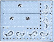 Longchamp Pocket Bandana Leather Card Holder