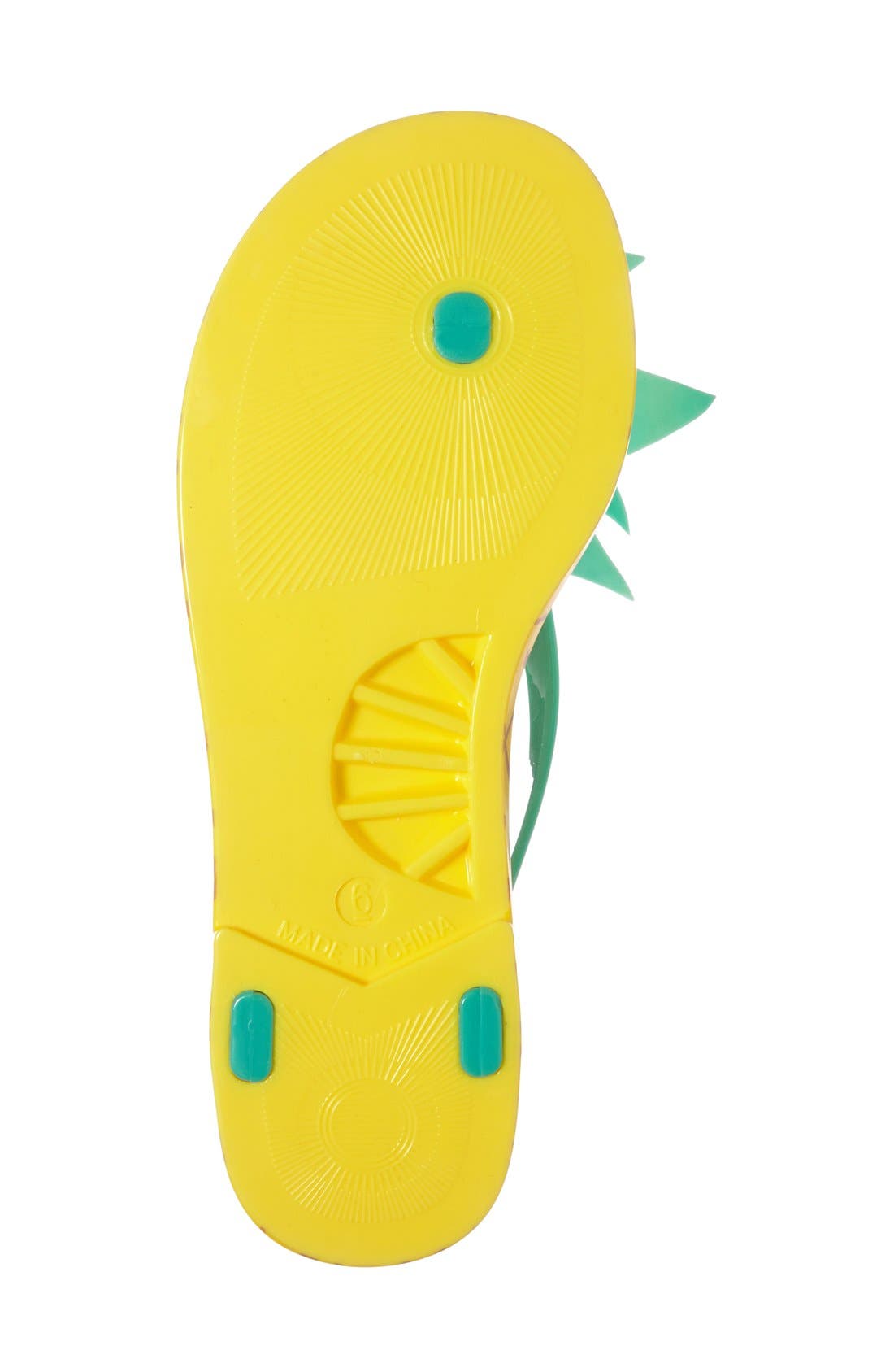 Kate Spade New York 'flynn' pineapple flip flop, Alternate, color, 