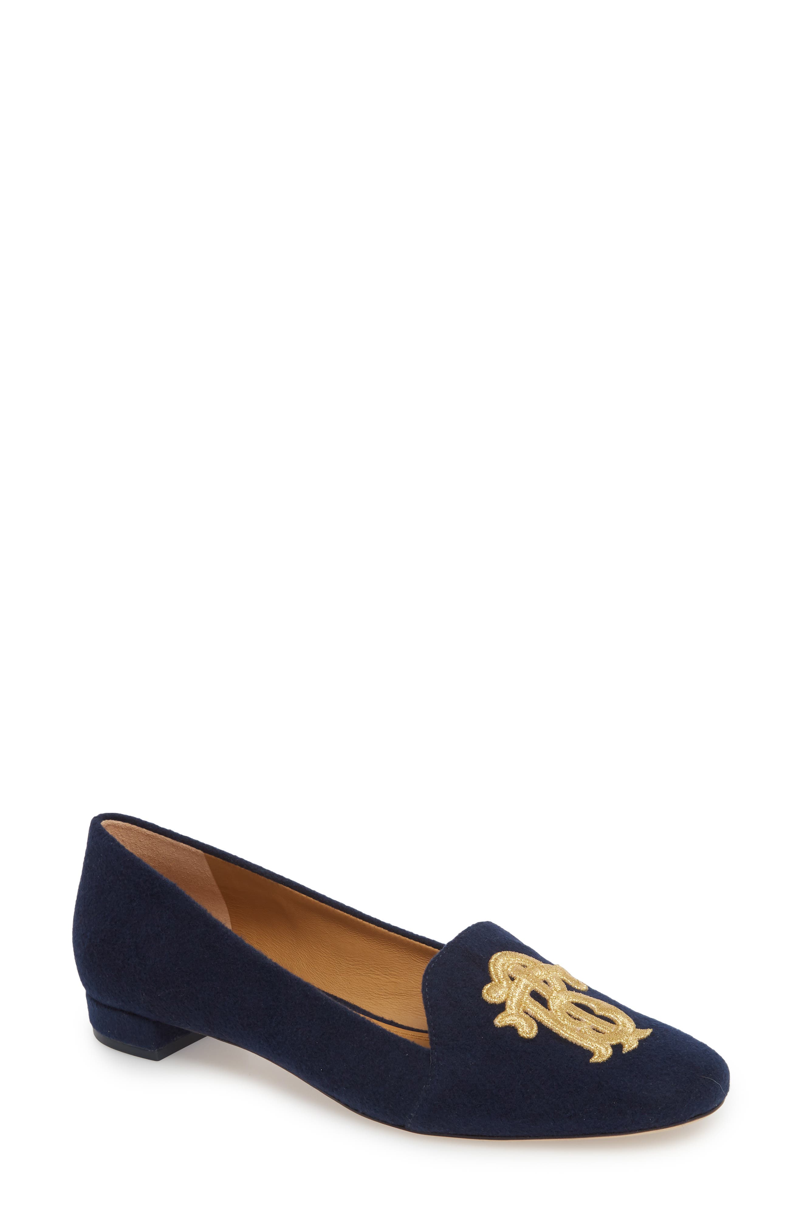 Antonia Monogram Loafer, Main, color, PERFECT NAVY