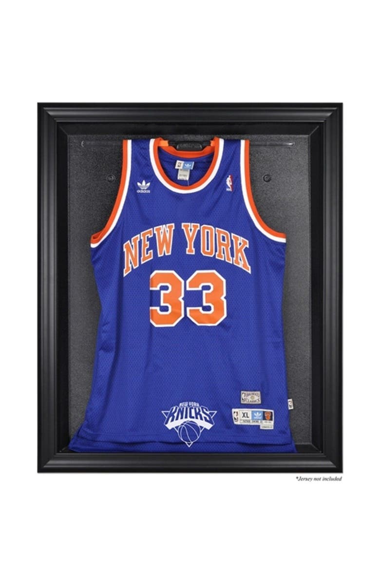 FANATICS AUTHENTIC New York Knicks Black Framed Team Logo Jersey Display Case, Main, color, 