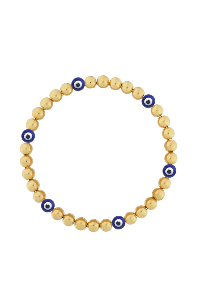 Emma Rae 14K Gold Filled Evil-Eye Bracelet, Main, color, Gold