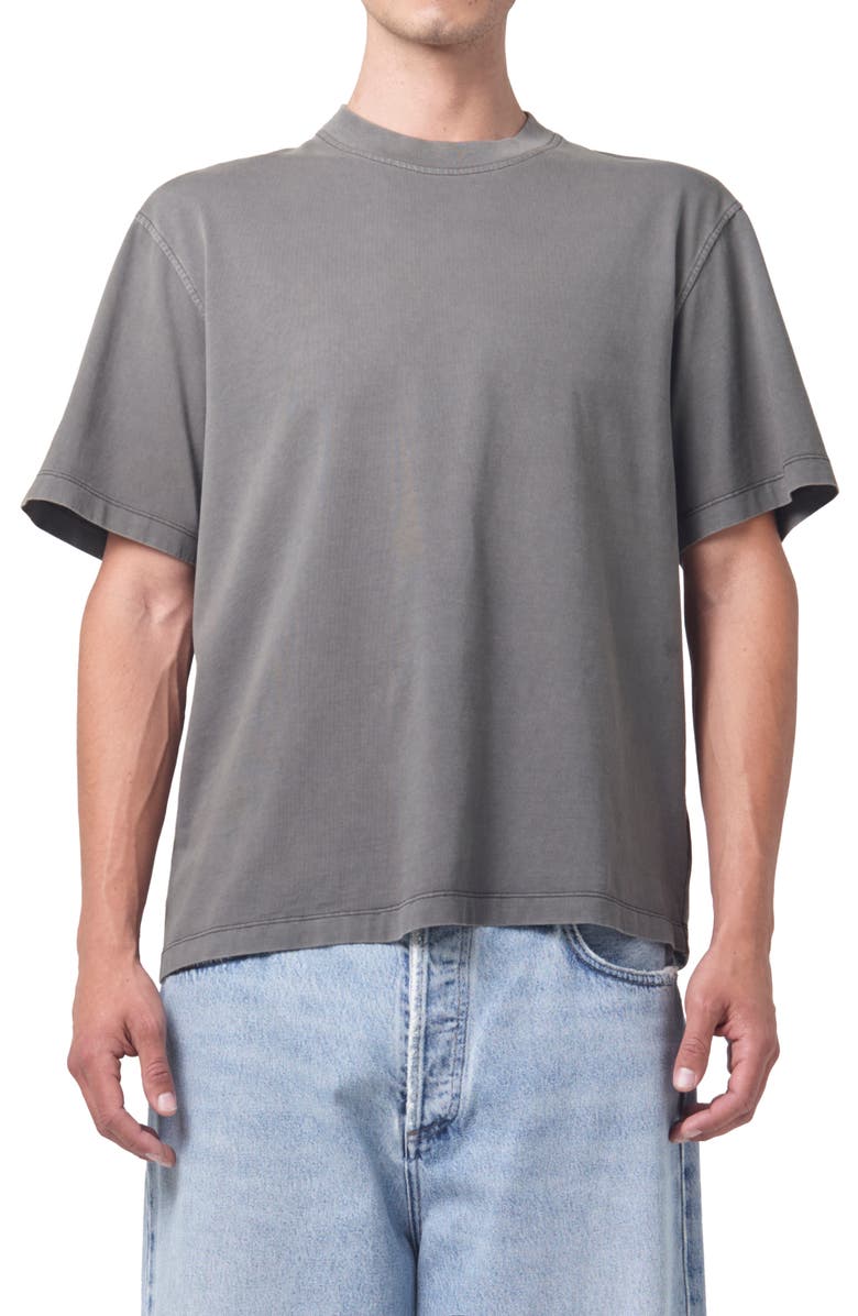 AGOLDE Asha Oversize Mock Neck T-Shirt, Main, color, 