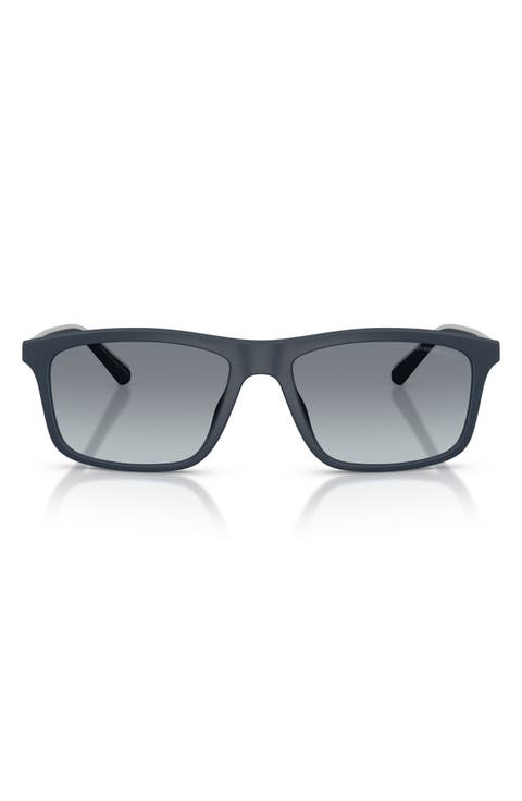 57mm Gradient Pillow Sunglasses
