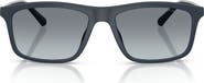 Emporio Armani 57mm Gradient Pillow Sunglasses