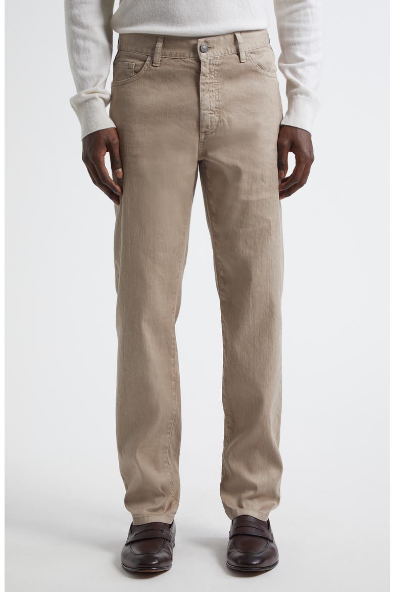 Slim Fit Jeans, Main, color, MEDIUM BEIGE