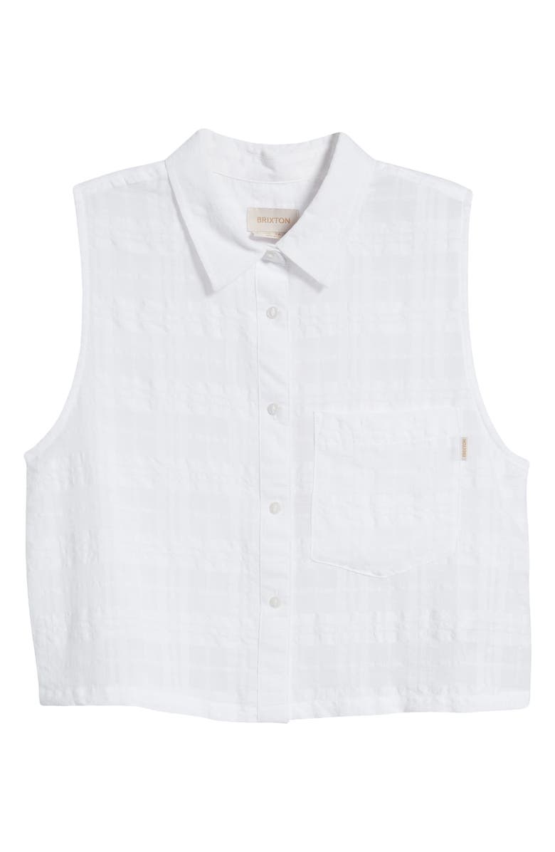 Brixton Leon Sleeveless Crop Blouse, Alternate, color, 