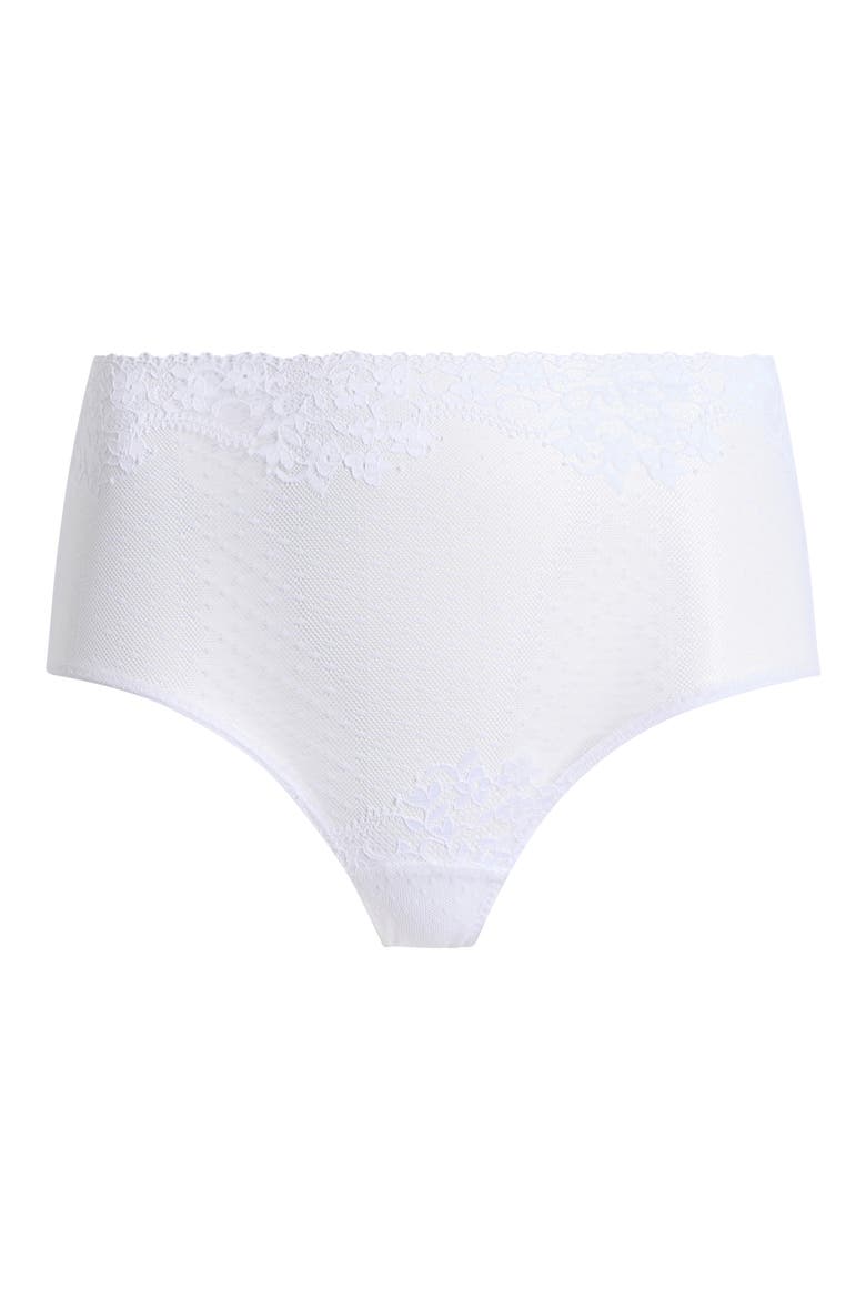 Double Take High Waist Briefs, Alternate, color, WHITE