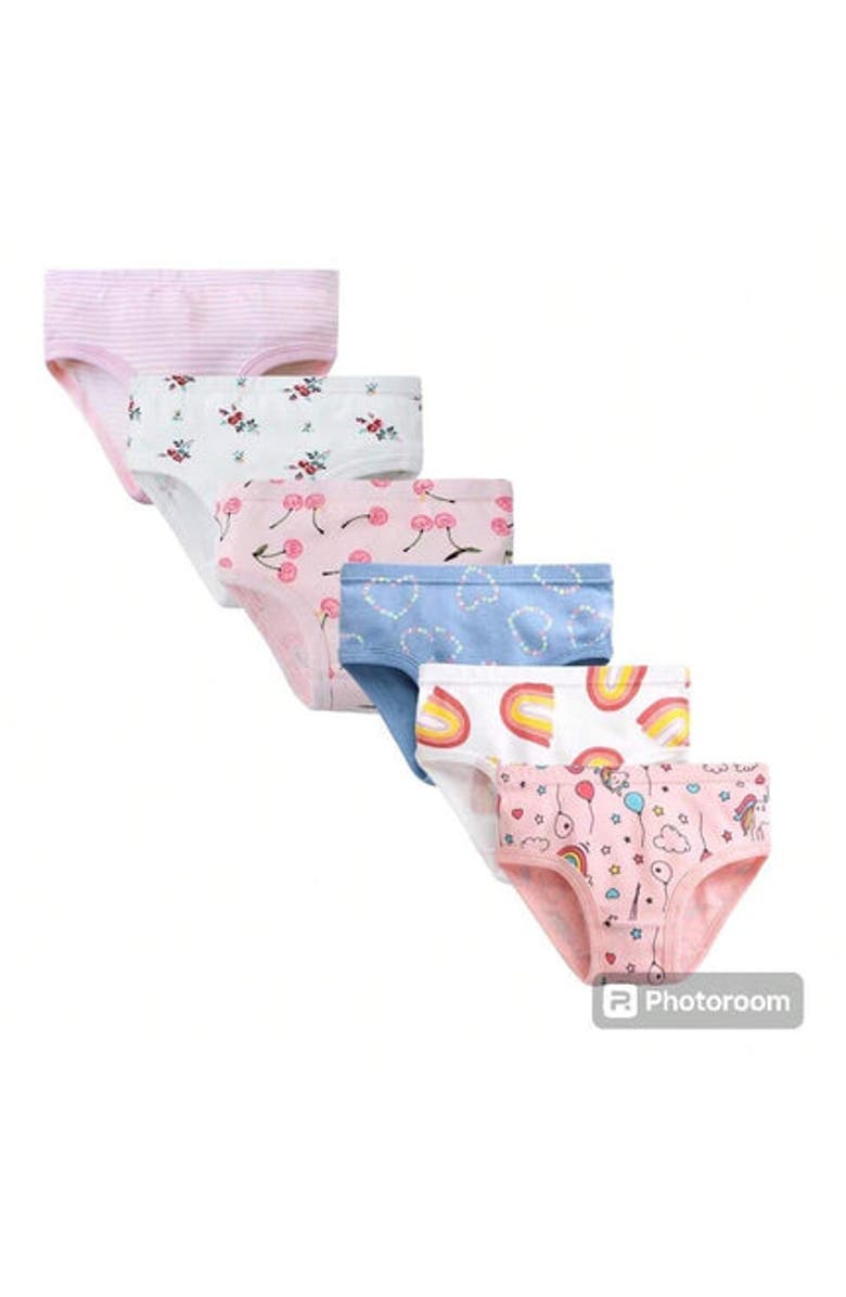 BenBen 6 Pack Kids and Toddlers Underwears Soft Cotton Panties, Main, color, Purple