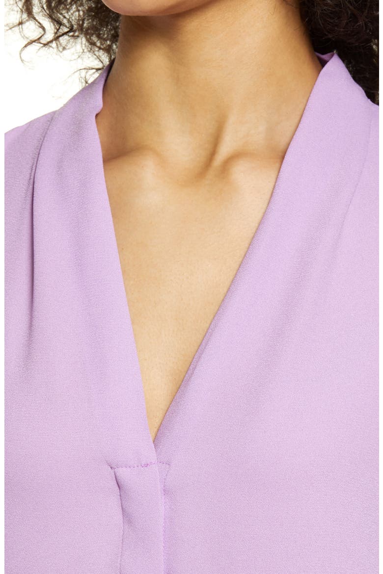 Halogen V-Neck Top, Alternate, color, PURPLE SPECTRE
