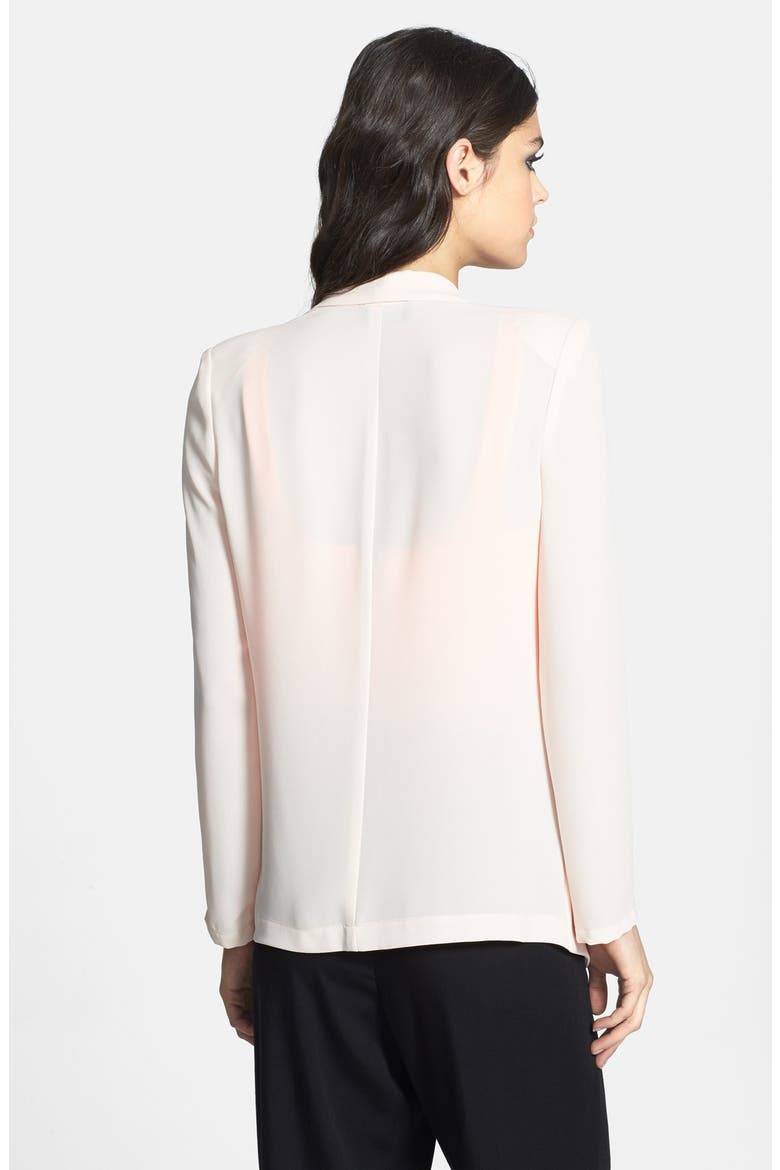 ASTR Drape Front Blazer, Alternate, color, PALE PINK