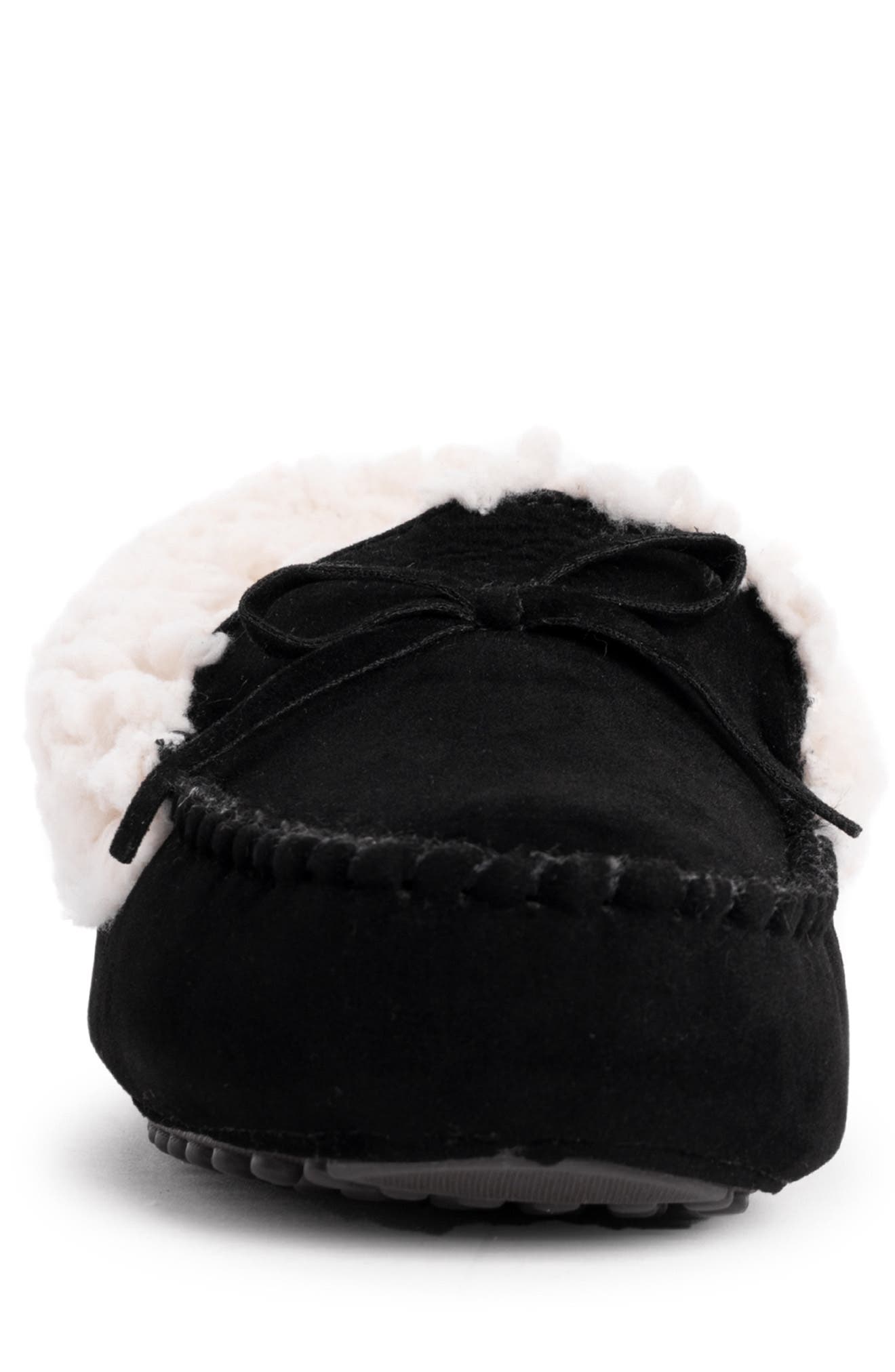 MUK LUKS Jaylah Faux Shearling Lined Slipper, Alternate, color, Black