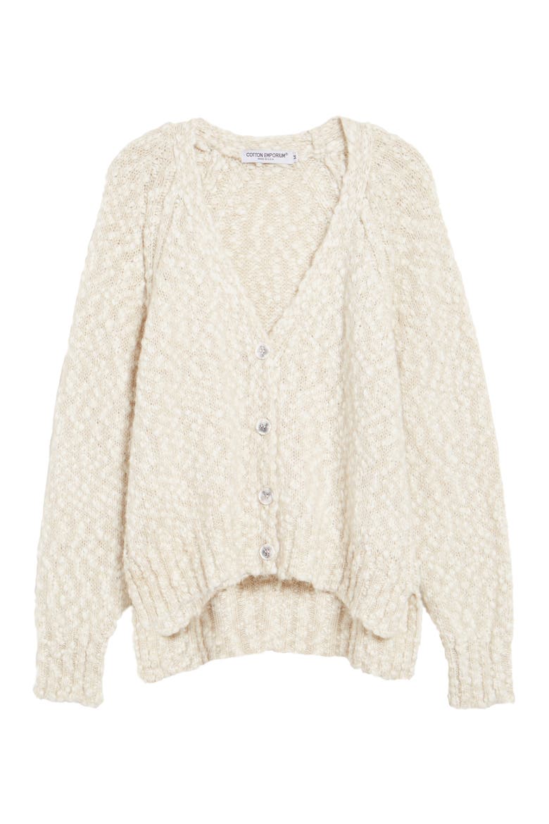 Textured Cardigan, Alternate, color, OATMEAL