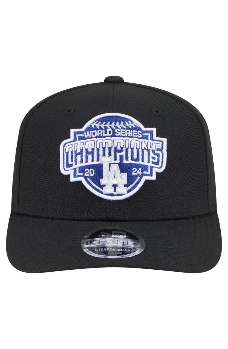 New Era Men's New Era Black Los Angeles Dodgers 2024 World Series Champions 9SEVENTY Adjustable Hat, Alternate, color, Black
