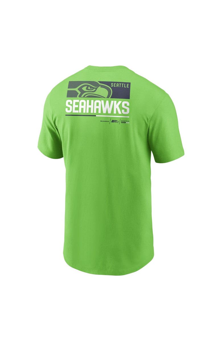 Nike Men's Nike Neon Green Seattle Seahawks Team Incline T-Shirt, Alternate, color, 