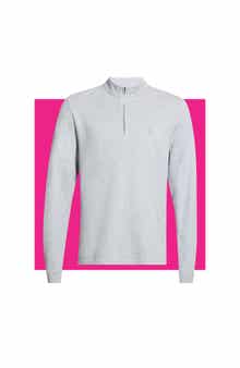 Piquè Quarter Zip Pullover