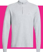 Nordstrom Piquè Quarter Zip Pullover