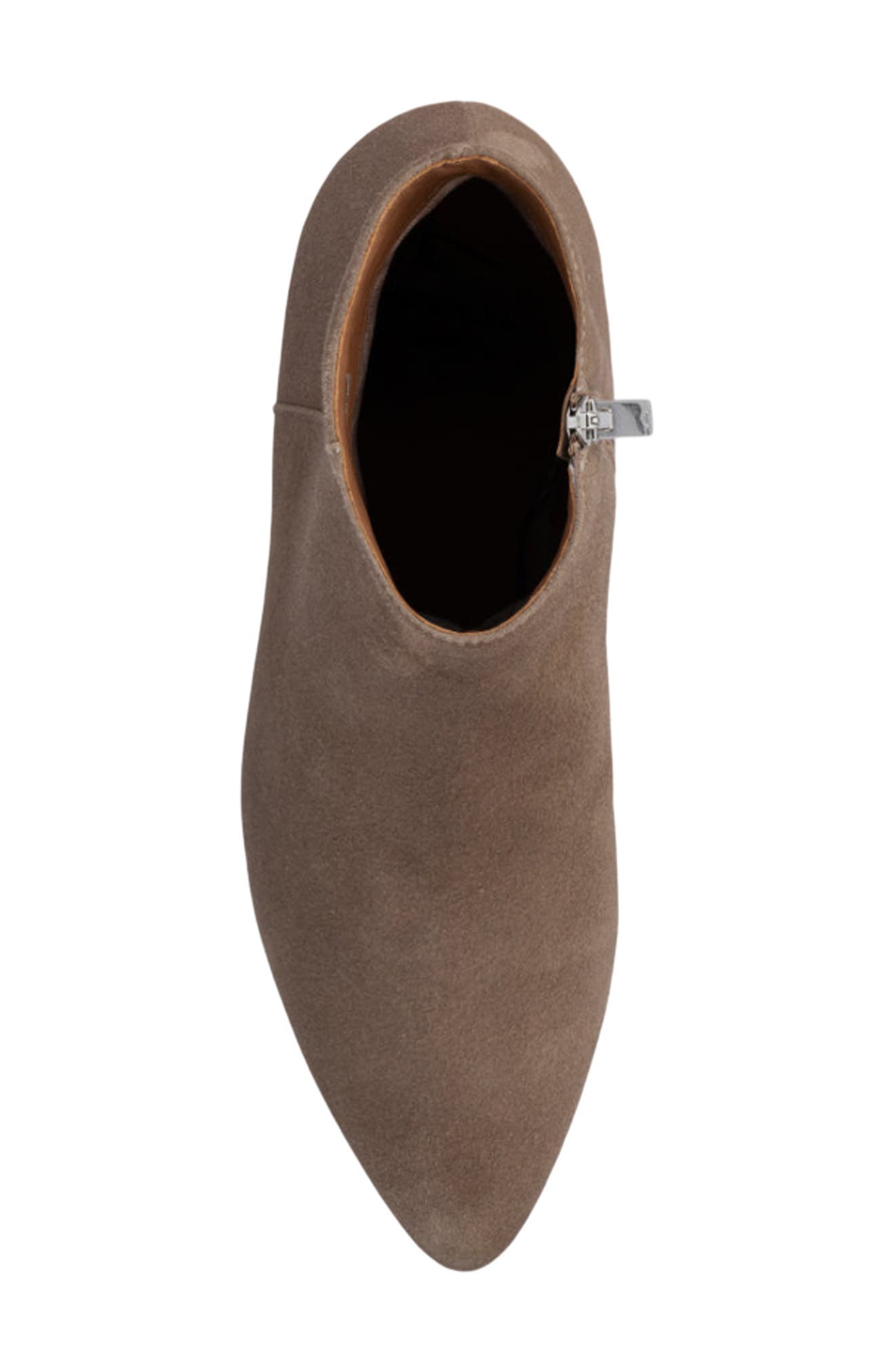 Aquatalia Prisilla Pointed Toe Weatherproof Zip Bootie, Alternate, color, Taupe