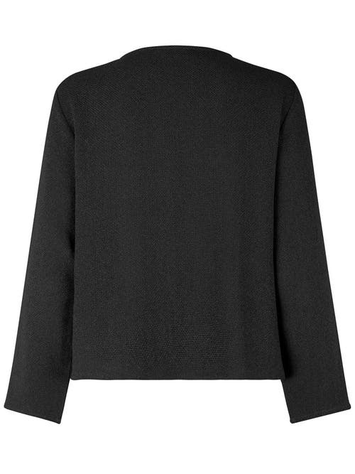 Masai Copenhagen Majulitta Open Front Long Sleeve Jacket In Black