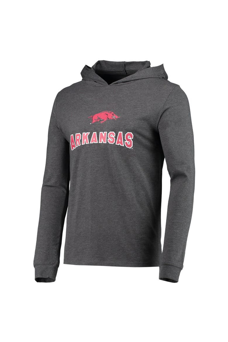 Men's Concepts Sport Cardinal/Heather Charcoal Arkansas Razorbacks Meter Long Sleeve Hoodie T-Shirt & Jogger Pajama Set, Alternate, color, Cardinal