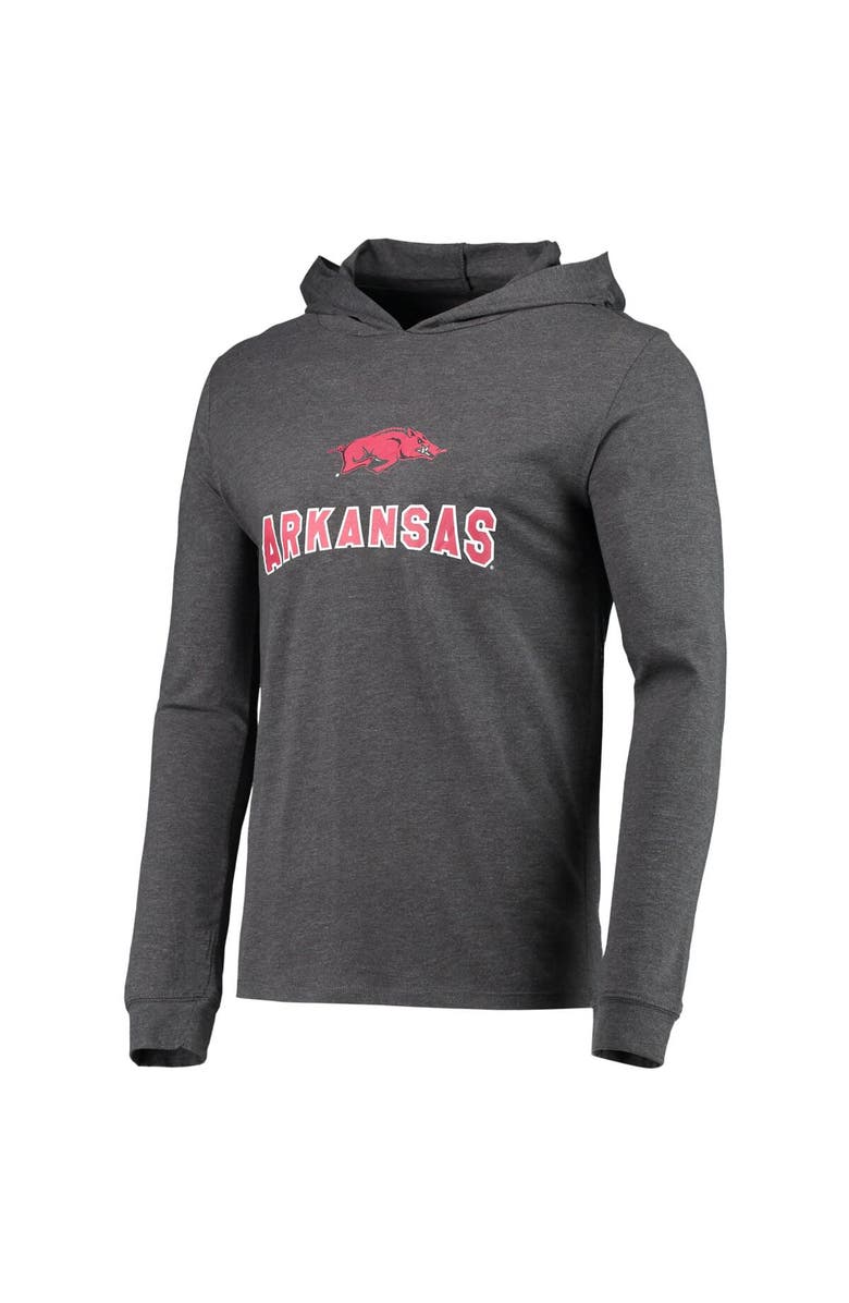 CONCEPTS SPORT Men's Concepts Sport Cardinal/Heather Charcoal Arkansas Razorbacks Meter Long Sleeve Hoodie T-Shirt & Jogger Pajama Set, Alternate, color, Cardinal