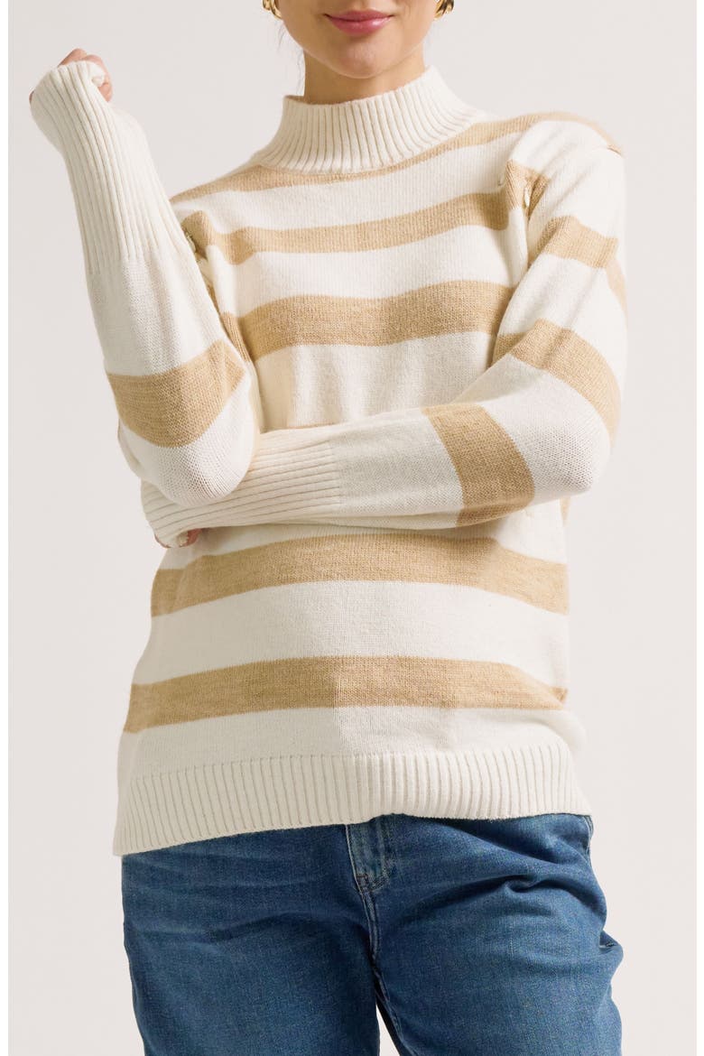 Cabourg Maternity & Nursing Sweater, Alternate, color, Beige/Ivory