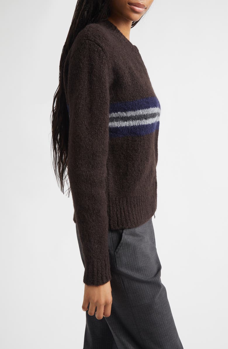 Paloma Wool Penalti Wool Blend Zip Cardigan, Alternate, color, Brown