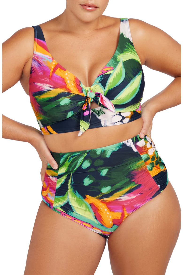 Chelona Cezanne D- & DD-Cup Underwire Bikini Top, Alternate, color, NAVY