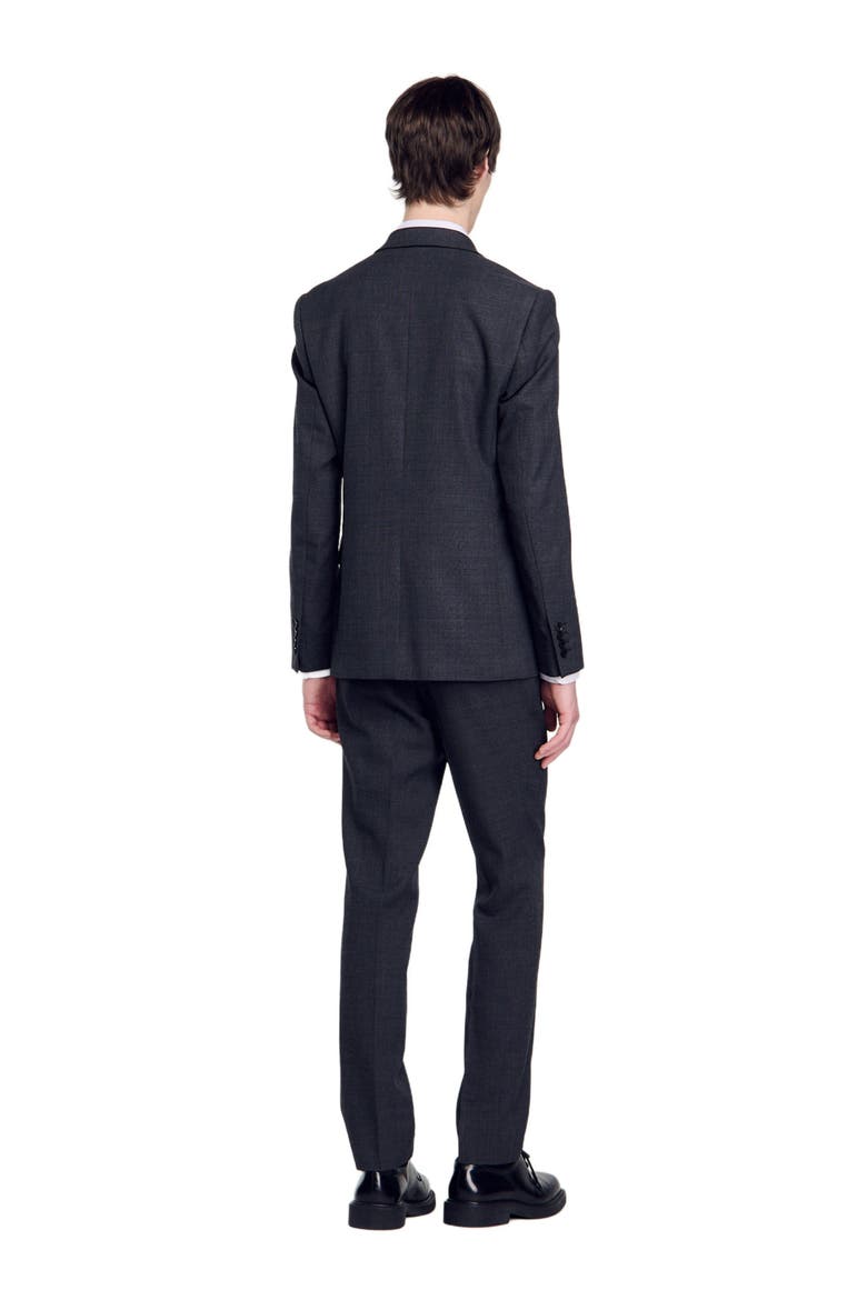 Wool suit jacket, Alternate, color, Mocked grey