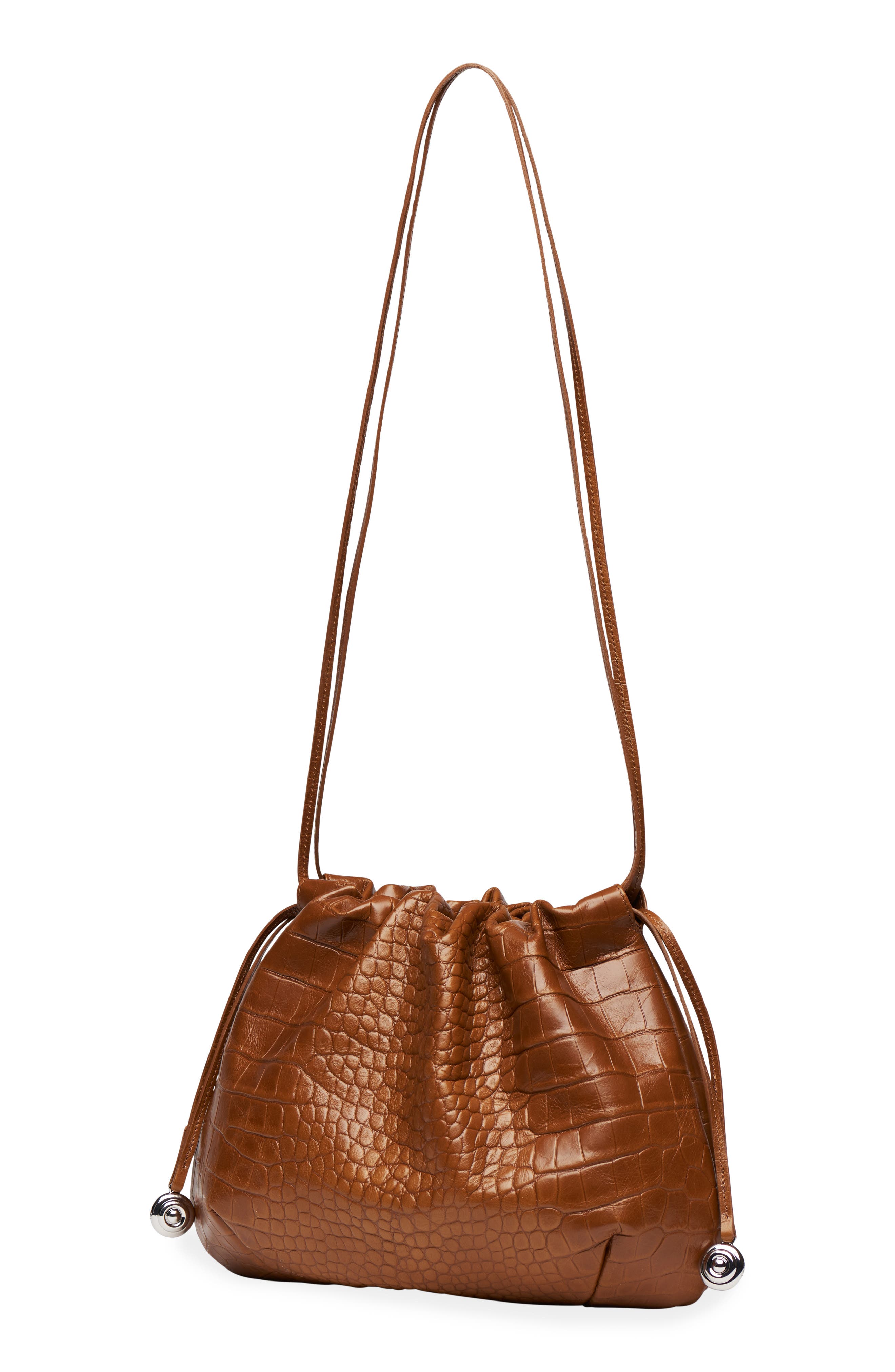 LIFFNER Charm Pouch Embossed Leather Shoulder Bag, Alternate, color, 