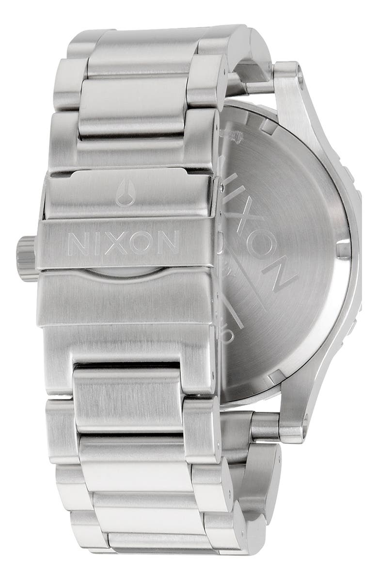 Nixon 51-30 Chronograph Bracelet Watch, 51mm, Alternate, color, Black