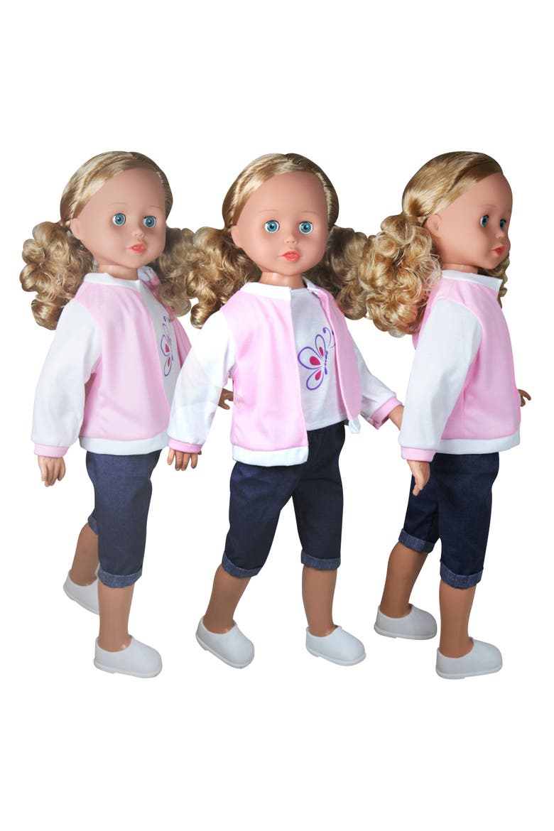 27.5" Walking Doll W/ Two Outfits & Accessories, Alternate, color, Multicolored