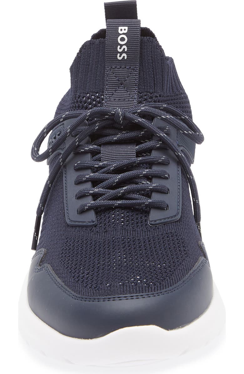 BOSS Extreme Knit Sneaker, Alternate, color, Dark Blue