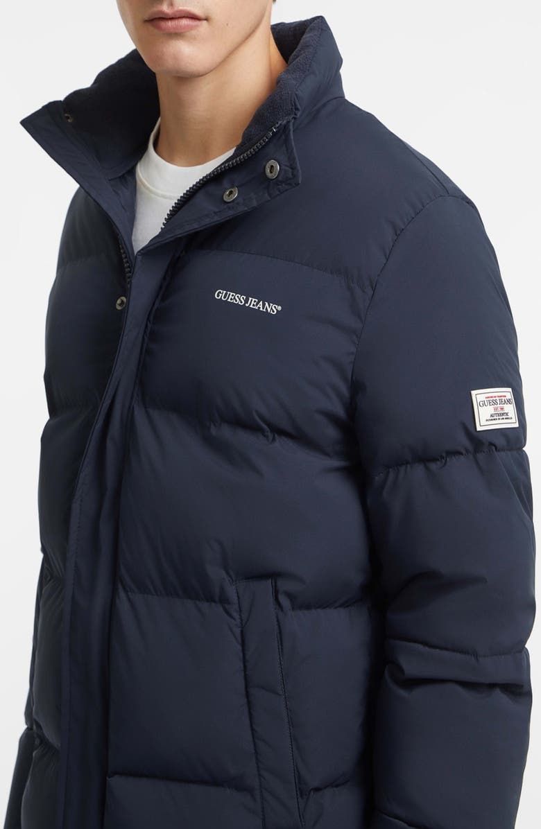 GUESS JEANS Puffer Jacket, Alternate, color, Navy