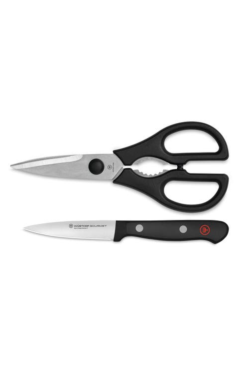 Gourmet 2-Piece Paring Knife & Shears Utility Set