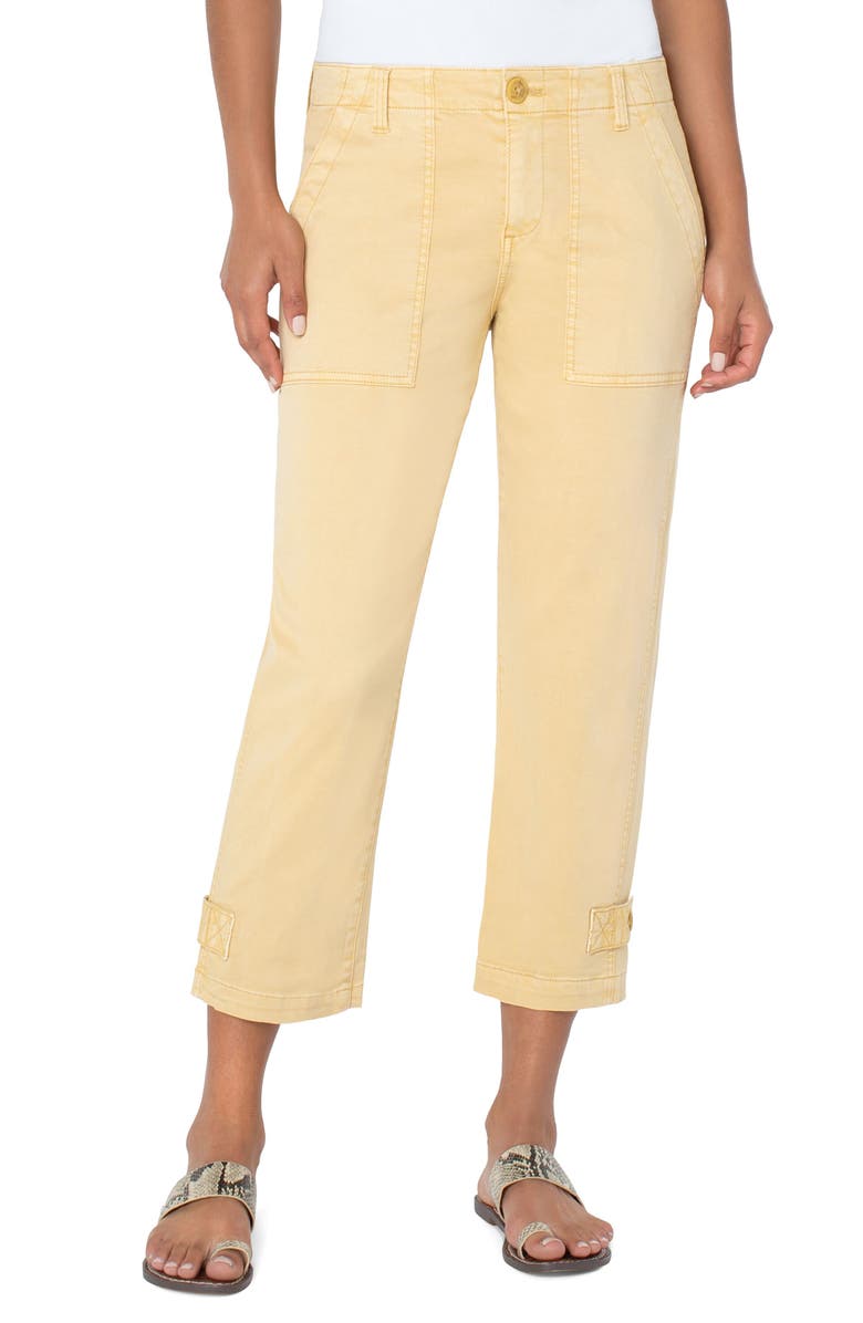 Liverpool Los Angeles Crop Cargo Pants, Main, color, 