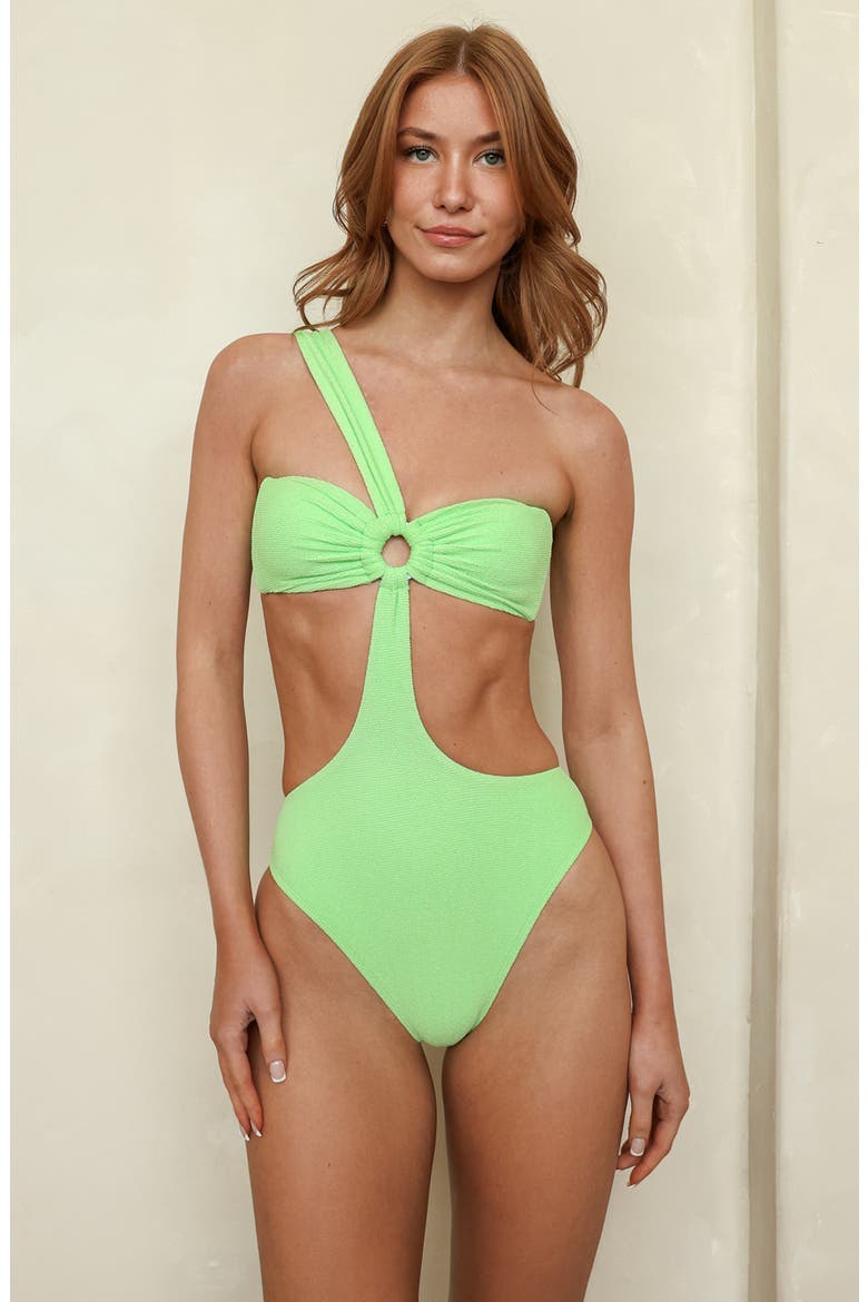 Spritz One Piece, Alternate, color, Paradise Green