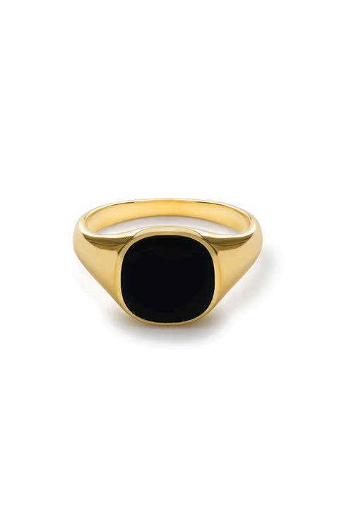 Men's Olympus Enamel Signet Ring