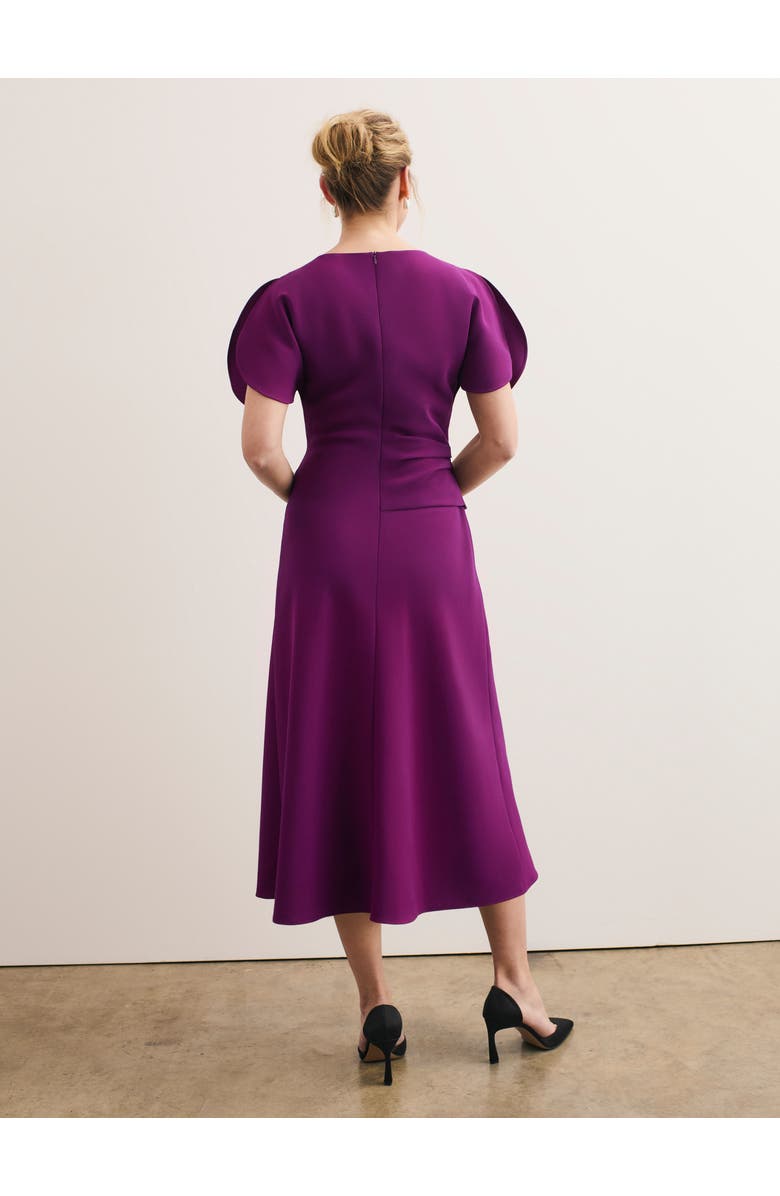 The Fold Salerno Midi Dress, Alternate, color, Purple