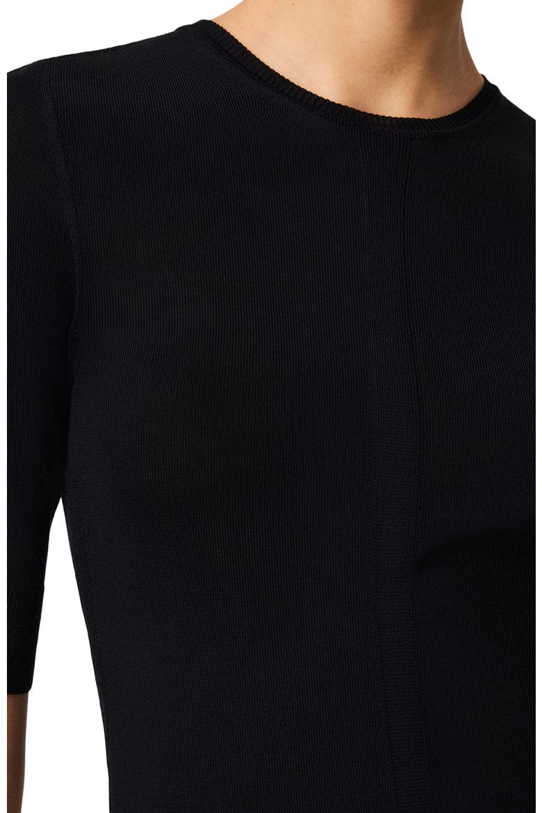 Fitted Knit Top, Alternate, color, Black