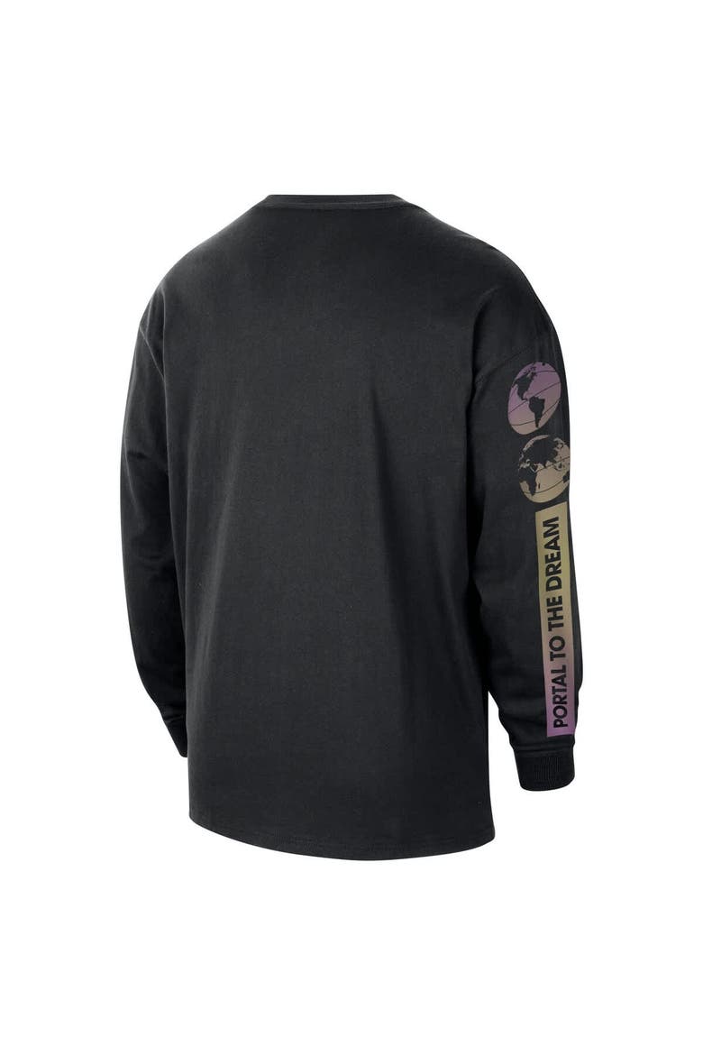 Men's Nike Black NBA Team 31 Max90 Long Sleeve T-Shirt, Alternate, color, Black