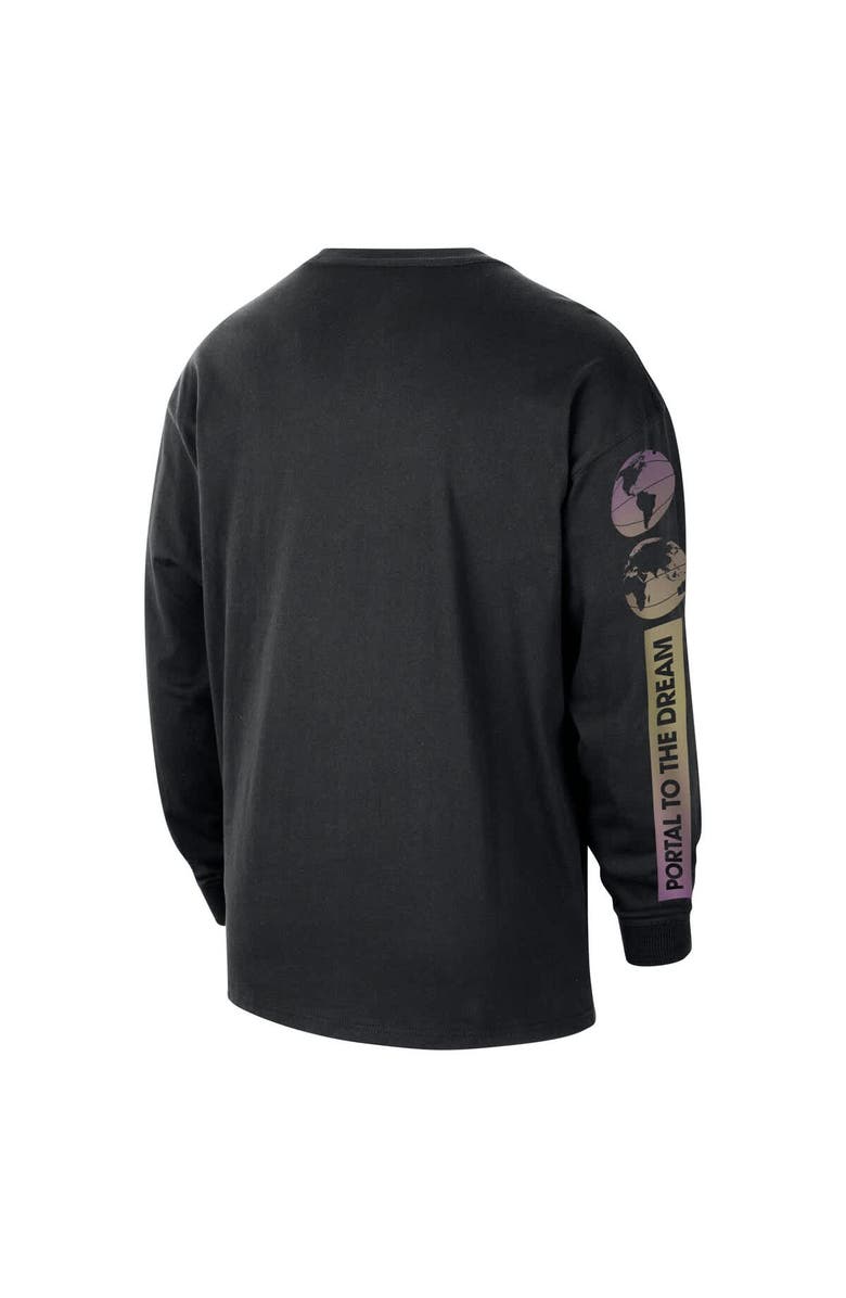 Nike Men's Nike Black NBA Team 31 Max90 Long Sleeve T-Shirt, Alternate, color, 