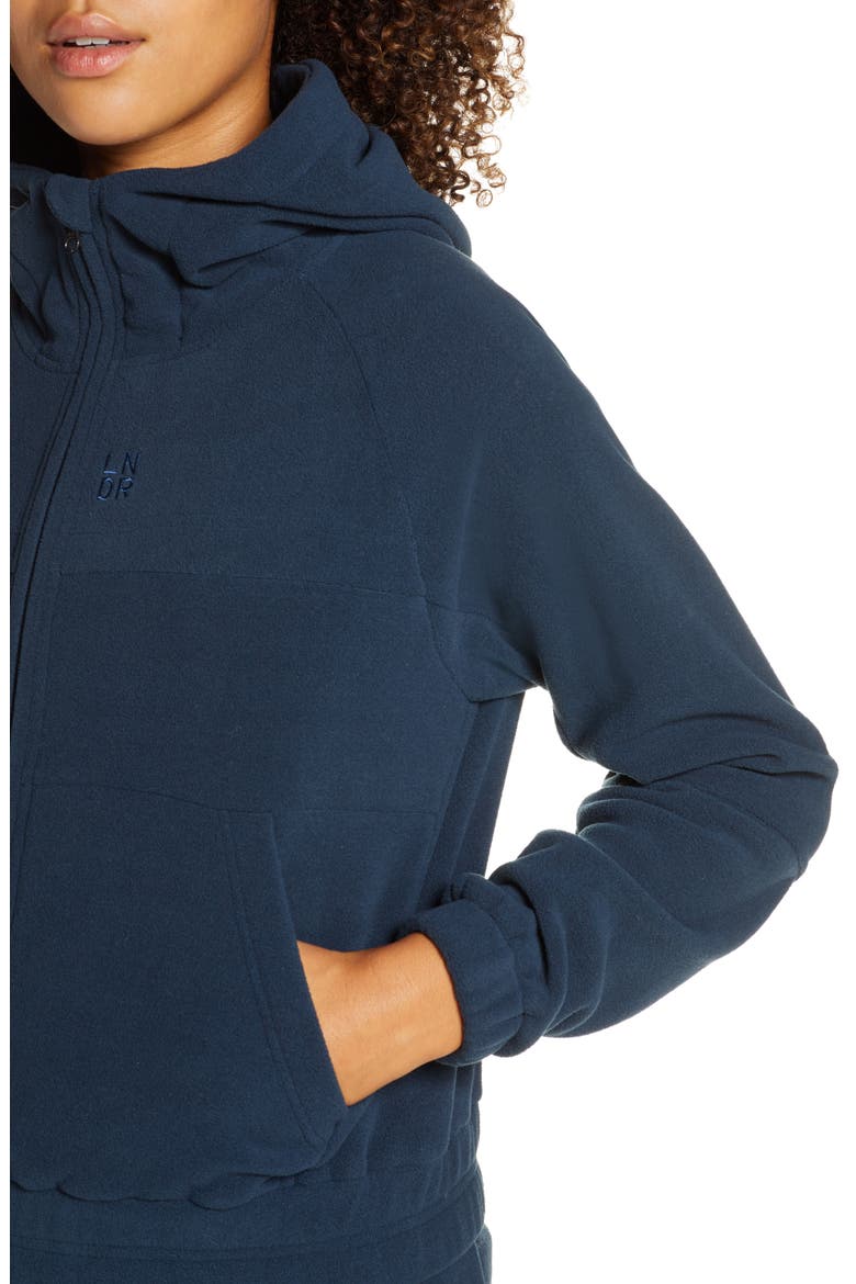 Ember Fleece Hooded Sweatshirt, Alternate, color, DARK PETROL