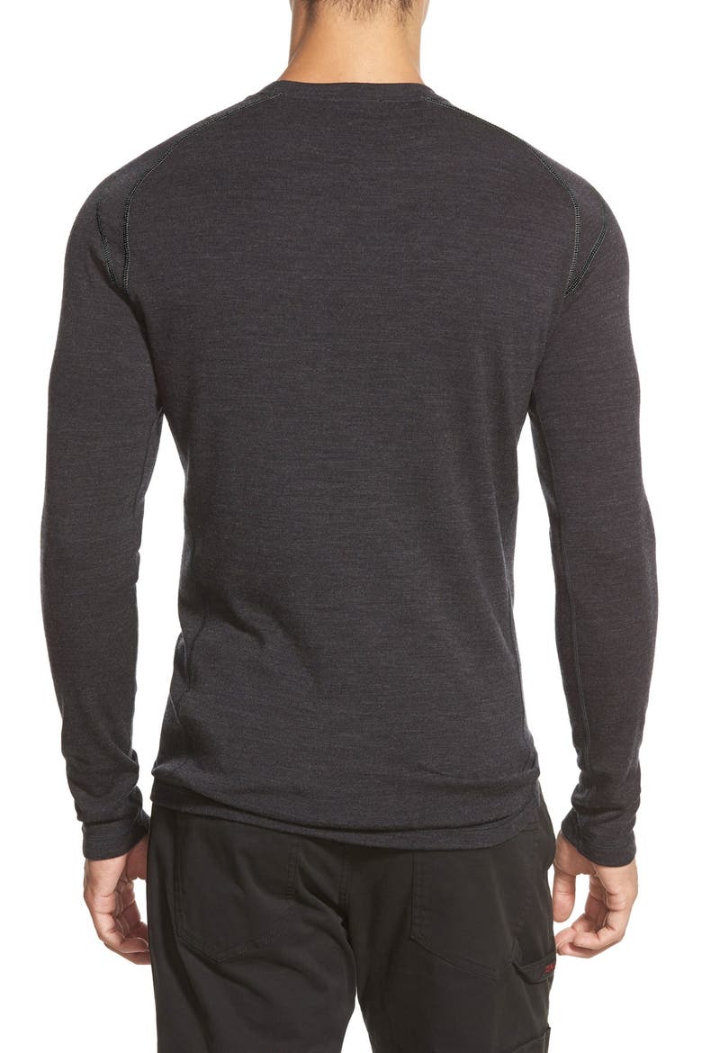 Merino 250 Base Layer Crewneck T-Shirt, Alternate, color, CHARCOAL HEATHER