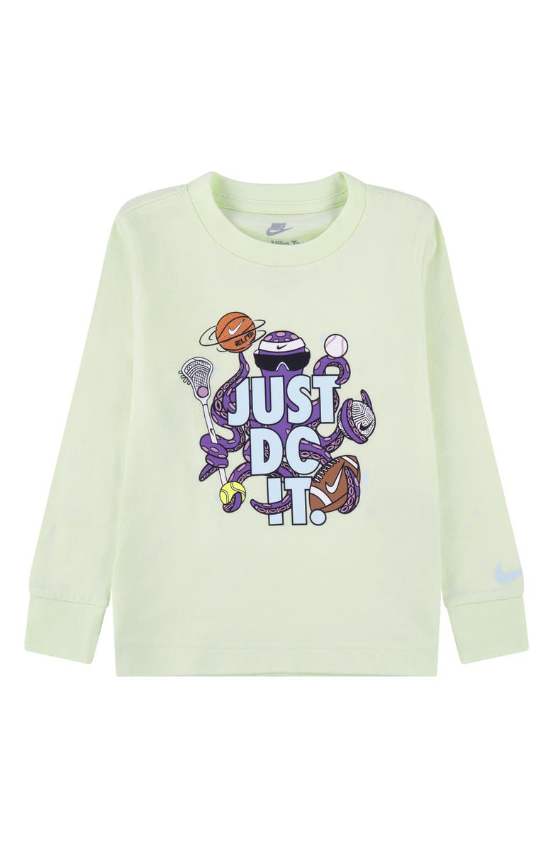 Nike Kids' Octo-Sport Long Sleeve Graphic T-Shirt, Main, color, Lime Ice