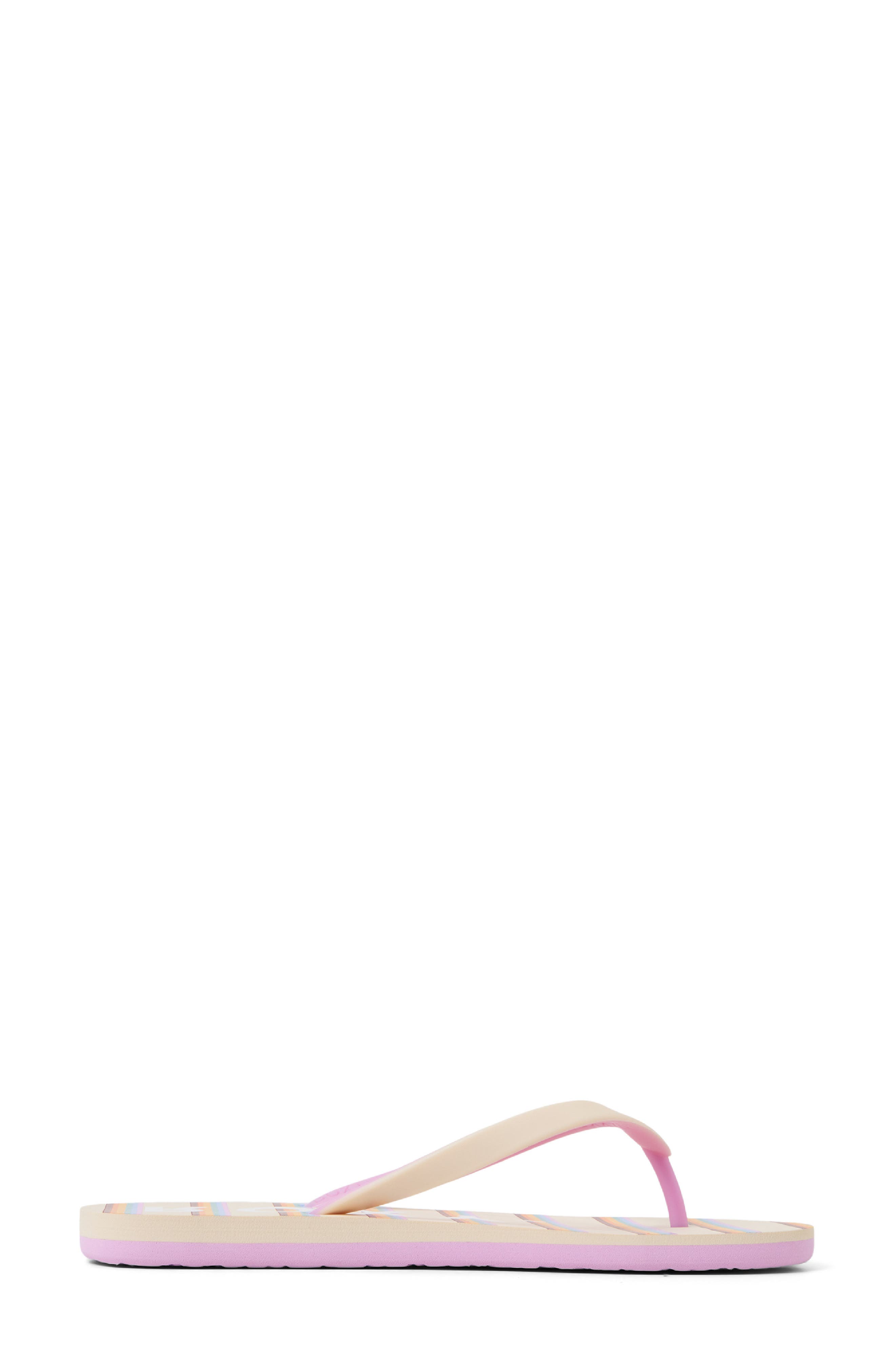 Roxy Tahiti VII Flip Flop, Alternate, color, White Overflow